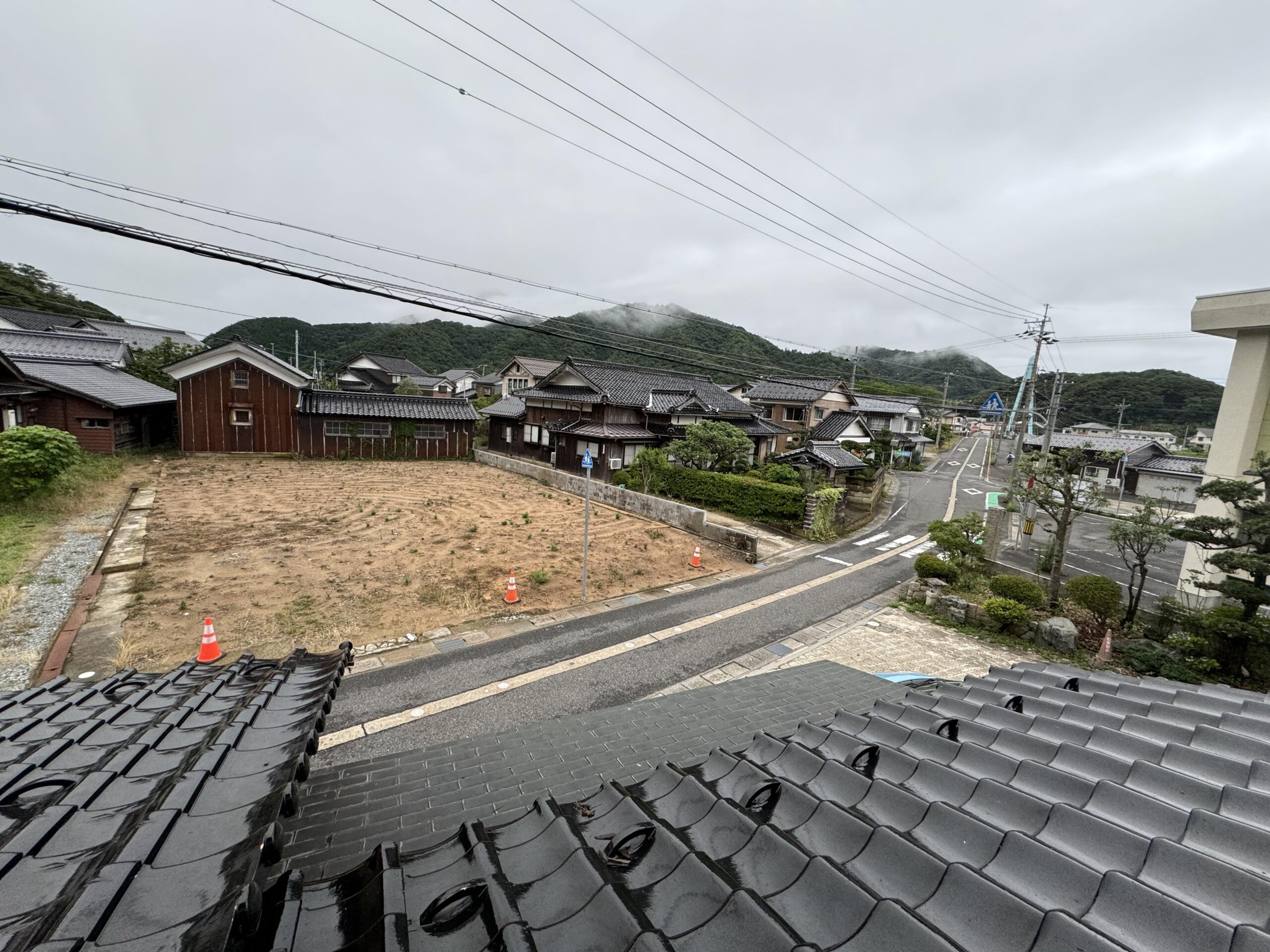 昨日7月11日夕方。まだ雨雲が広がっていました