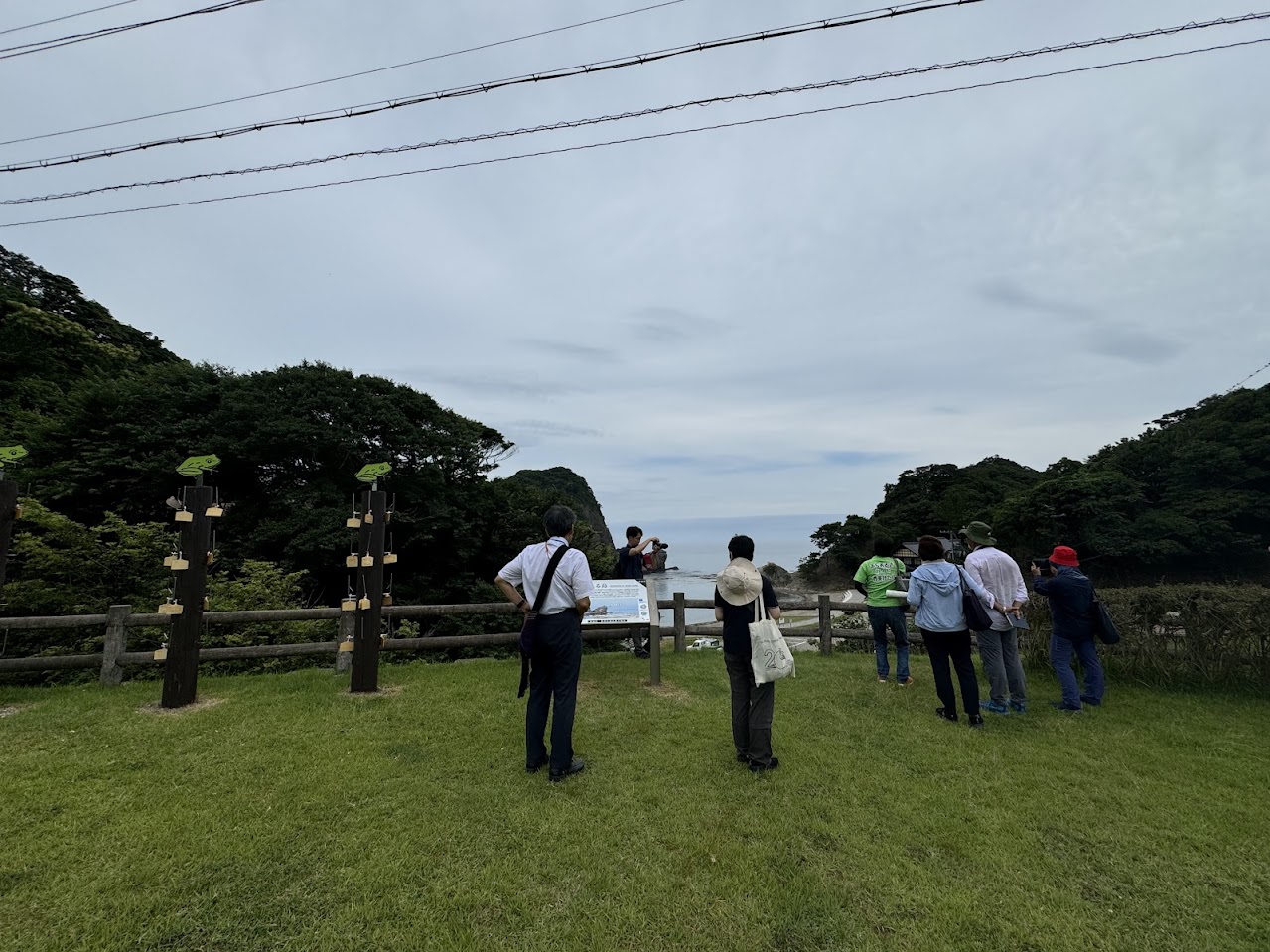 今子浦にてユネスコ世界ジオパークの現地審査