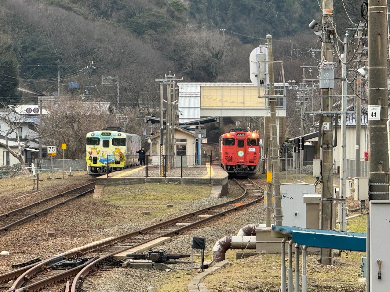 JR佐津駅プラットホーム